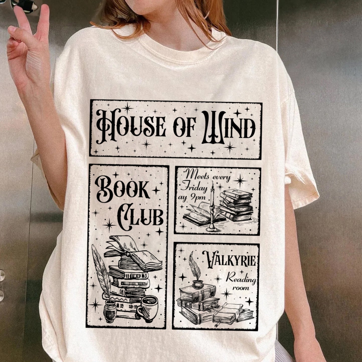 ACOTAR House Of Wind Book Club Shirt, Night Court Velaris House Of Wind Library Sarah J Maas Throne of Glass, Valkyrie Reading Room SJM