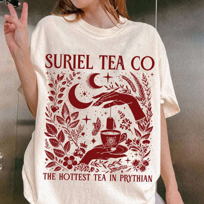 Suriel Tea Co Shirt, ACOTAR Suriel Tea Shirt, Velaris T-Shirt, A Court Of Thorns and Roses Shirt, SJM Merch, Bookish Shirt, Book Lover Gift