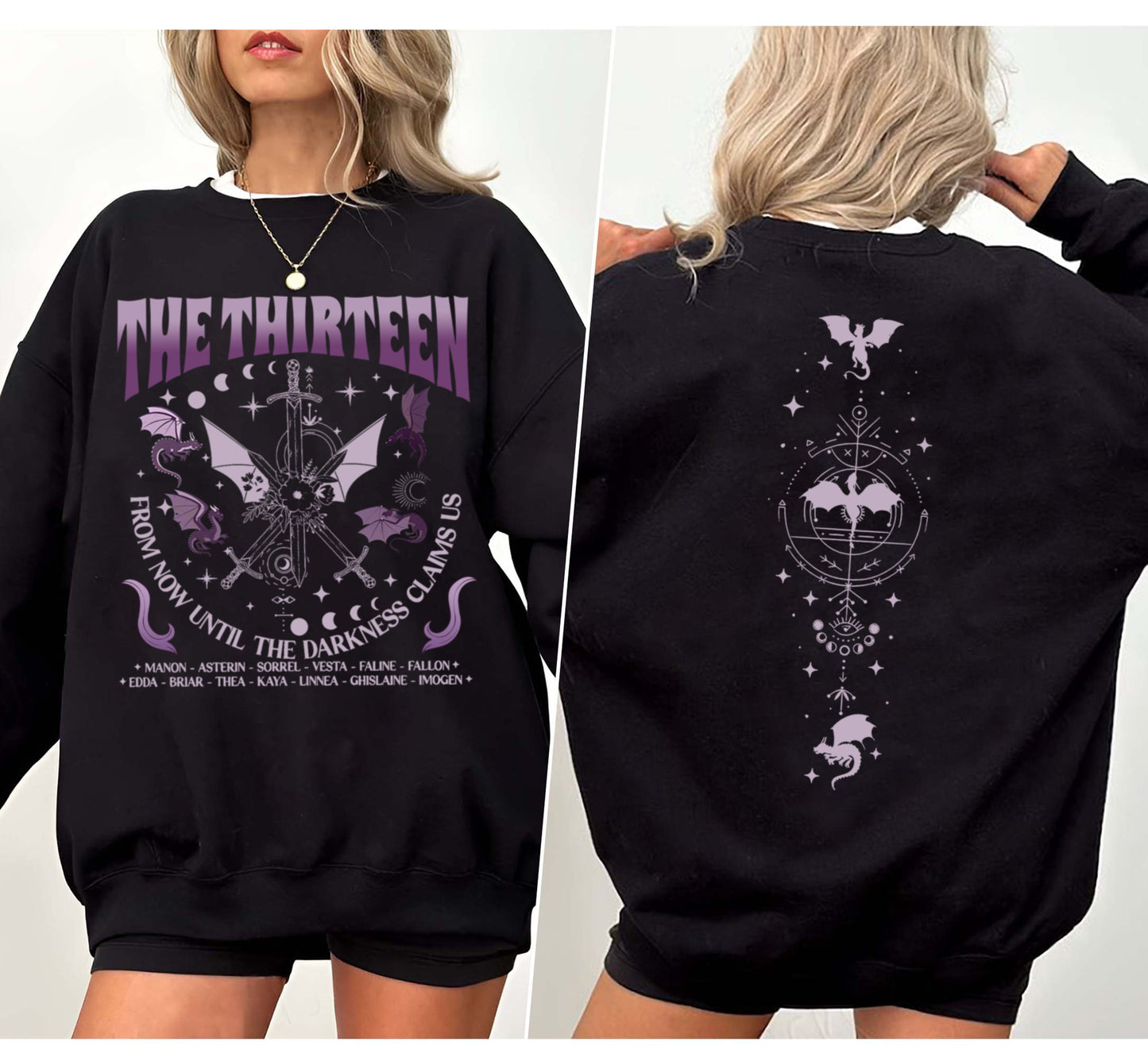 The Thirteen Throne Of Glass Shirt - 'From Now Until The Darkness Claims Us' Tee, SJM Merch, We Are The Thirteen Comfort Colors Apparel