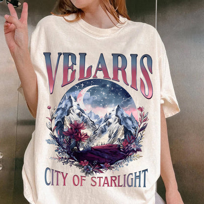 Velaris City Of Starlight Acotar Comfort Colors Shirt,The Night Court Shirt,Bookish Gift,Court Of Thorns And Roses, City Of Starlight Shirt