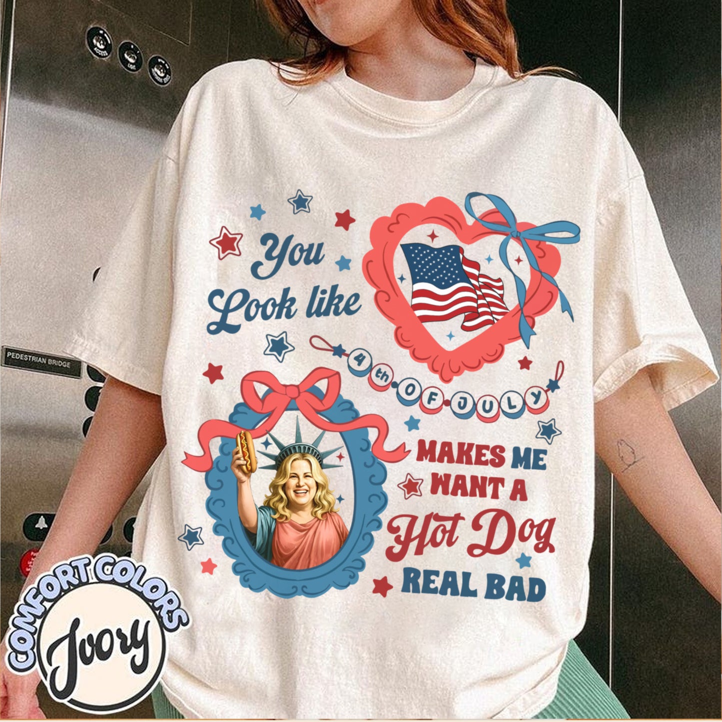 You Look Like The 4th Of July Makes Me Want A Hot Dog Real Bad Shirt, Funny 4th July Hot Dog Lover Shirt, Funny Meme Shirt, Meme T Shirt