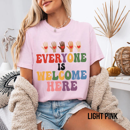 Idaho teacher shirt everyone is welcome here, inclusion and equality t shirt, protest and resist t shirt, idaho teacher t shirt