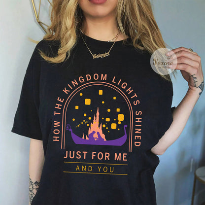 Long Live All The Magic We Made Shirt, The Kingdom Lights Shined Just For Me And You Shirt, Disney Castle , Disneyland Shirt, Magic Kingdom Shirt