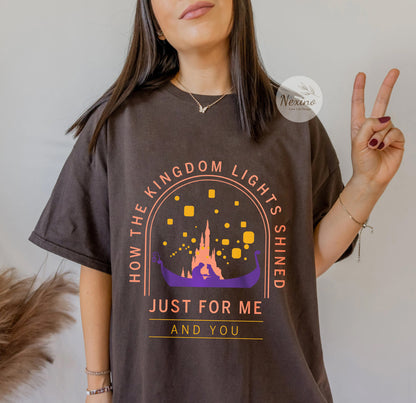 Long Live All The Magic We Made Shirt, The Kingdom Lights Shined Just For Me And You Shirt, Disney Castle , Disneyland Shirt, Magic Kingdom Shirt