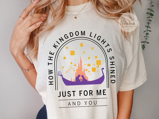 Long Live All The Magic We Made Shirt, The Kingdom Lights Shined Just For Me And You Shirt, Disney Castle , Disneyland Shirt, Magic Kingdom Shirt