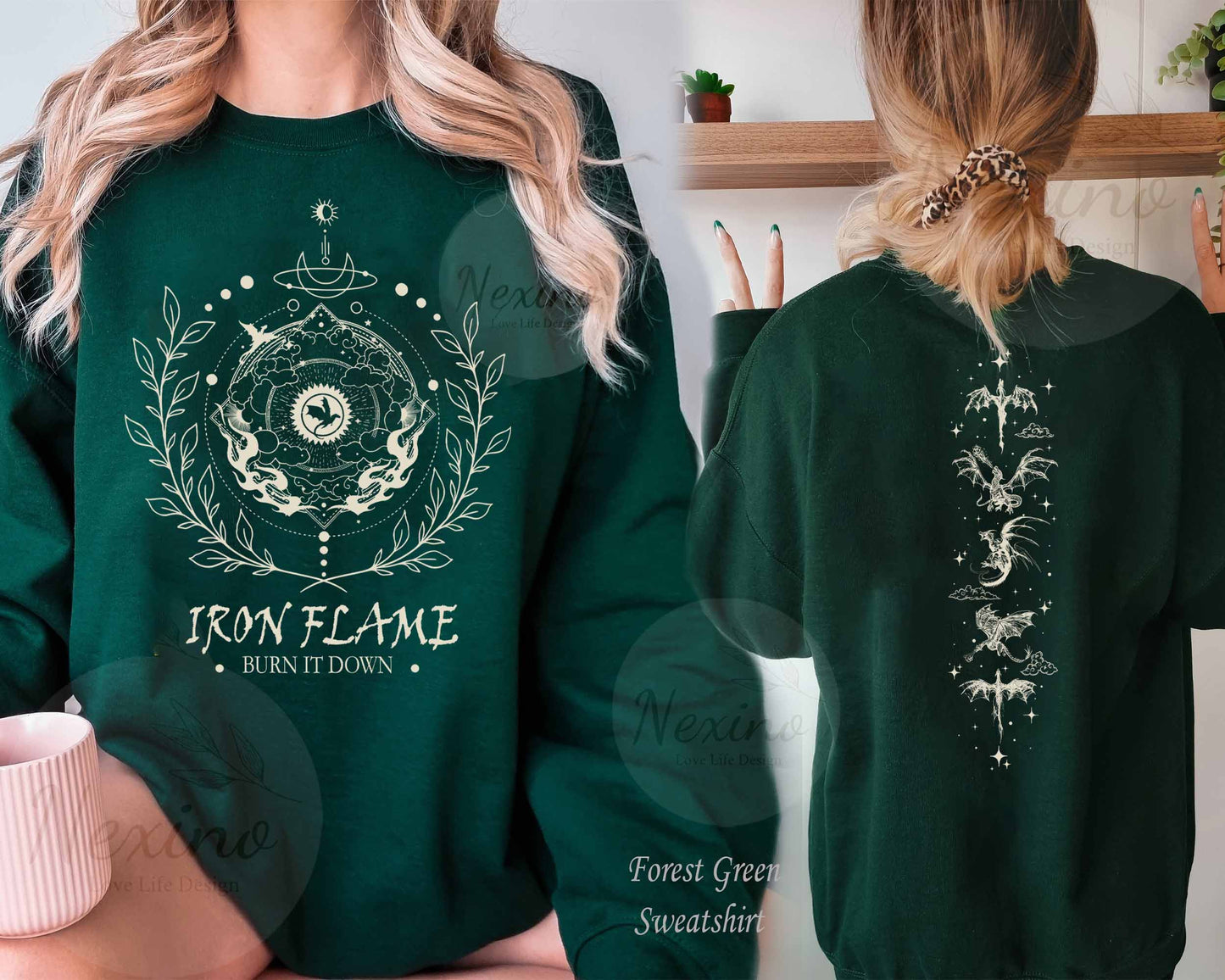 Iron Flame Comfort Color Shirt, Basgiath War College Sweatshirt, Dragon Rider, Fourth Wing Shirt, Rebecca Yoros, Violet Sorengial, Bookish.