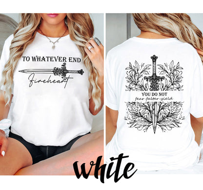 You Do Not Yield TOG Inspired Tee - Comfort Colors Unisex Shirt - Bookish Gift for Women - Booktok Shirt - Fantasy Reading Gift - Book Lover