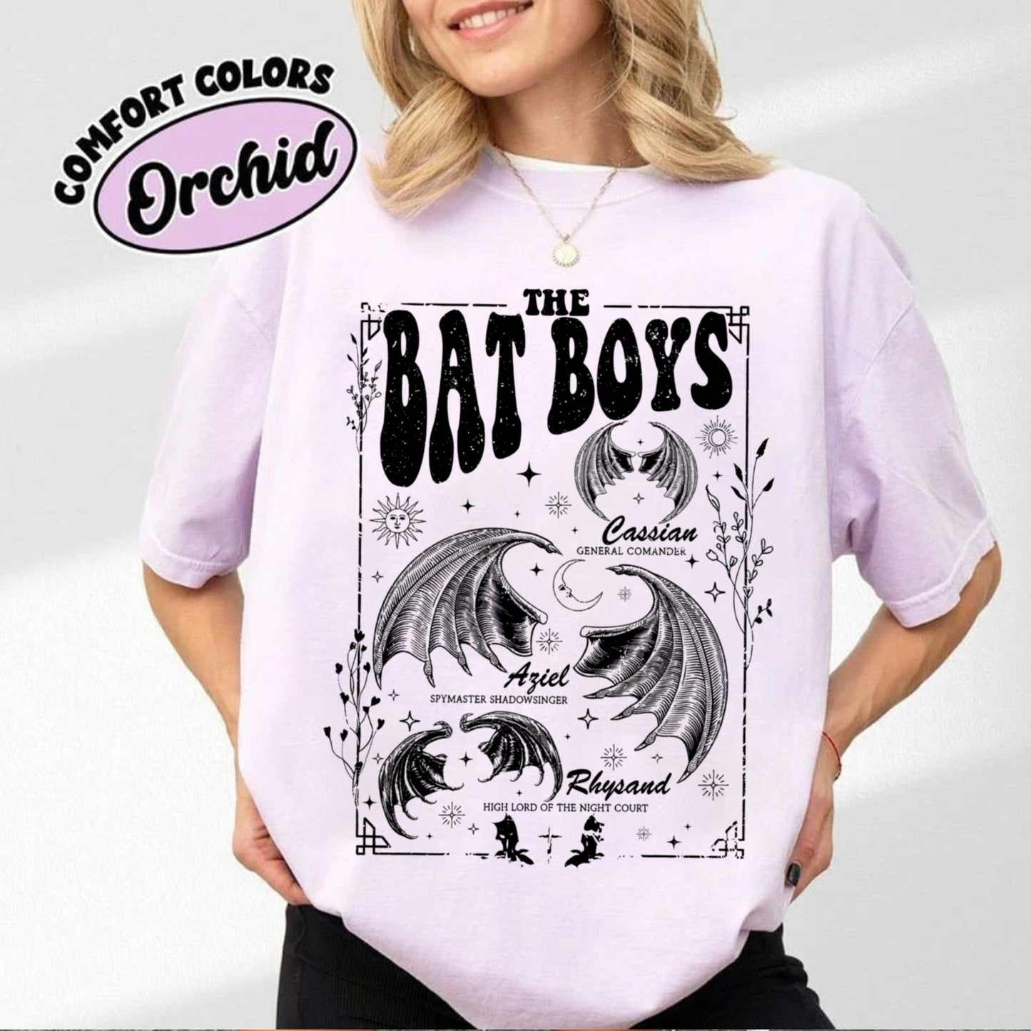 The Bat Boys Shirt, Acotar Bat Boys Shirt, Retro Bat Boys Crew Shirt, The Night Court Illyrians Shirt, Rhysand Cassian Azriel, Bookish Gift