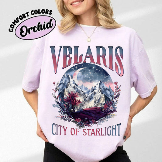 Velaris City Of Starlight Acotar Comfort Colors Shirt,The Night Court Shirt,Bookish Gift,Court Of Thorns And Roses, City Of Starlight Shirt