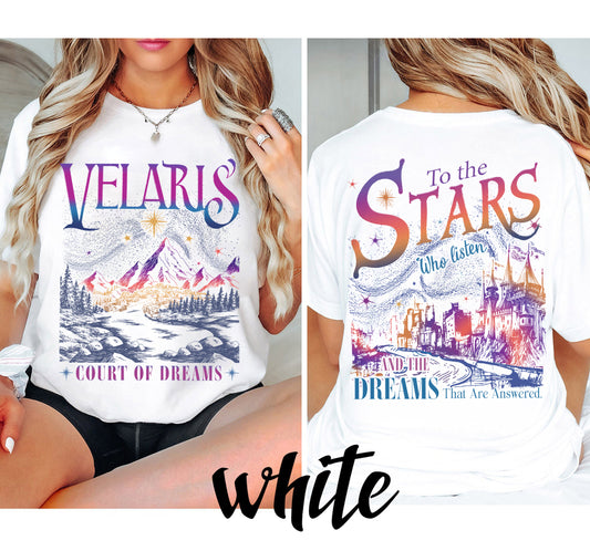 Velaris City Of Starlight Two-Sided Comfort Colors Shirt, The Night Court Shirt, SJM Shirt, Acotar Velaris Shirt