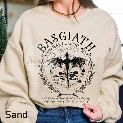 Basgiath War College Scribe Shirt, Fourth Wing Merch Shirt Dragon Rider Violet Sorrengail Xaden Riorson Fantasy Bookish The Empyrean Series