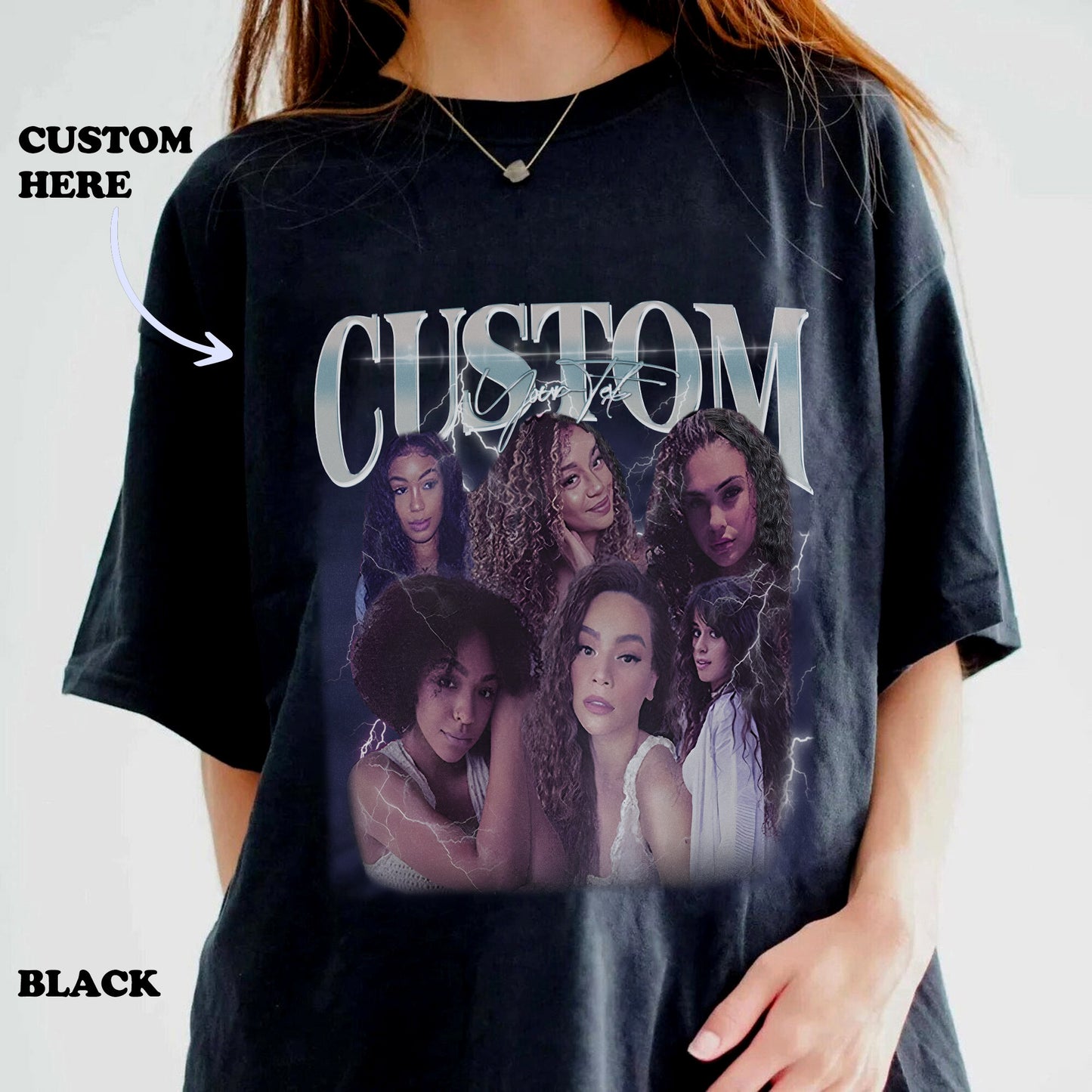 Custom Bootleg Rap Tee, Custom Your Own Bootleg Shirt, Vintage Retro Graphic 90s Tshirt, Custom Photo Shirt, Insert Your Own Design Shirt