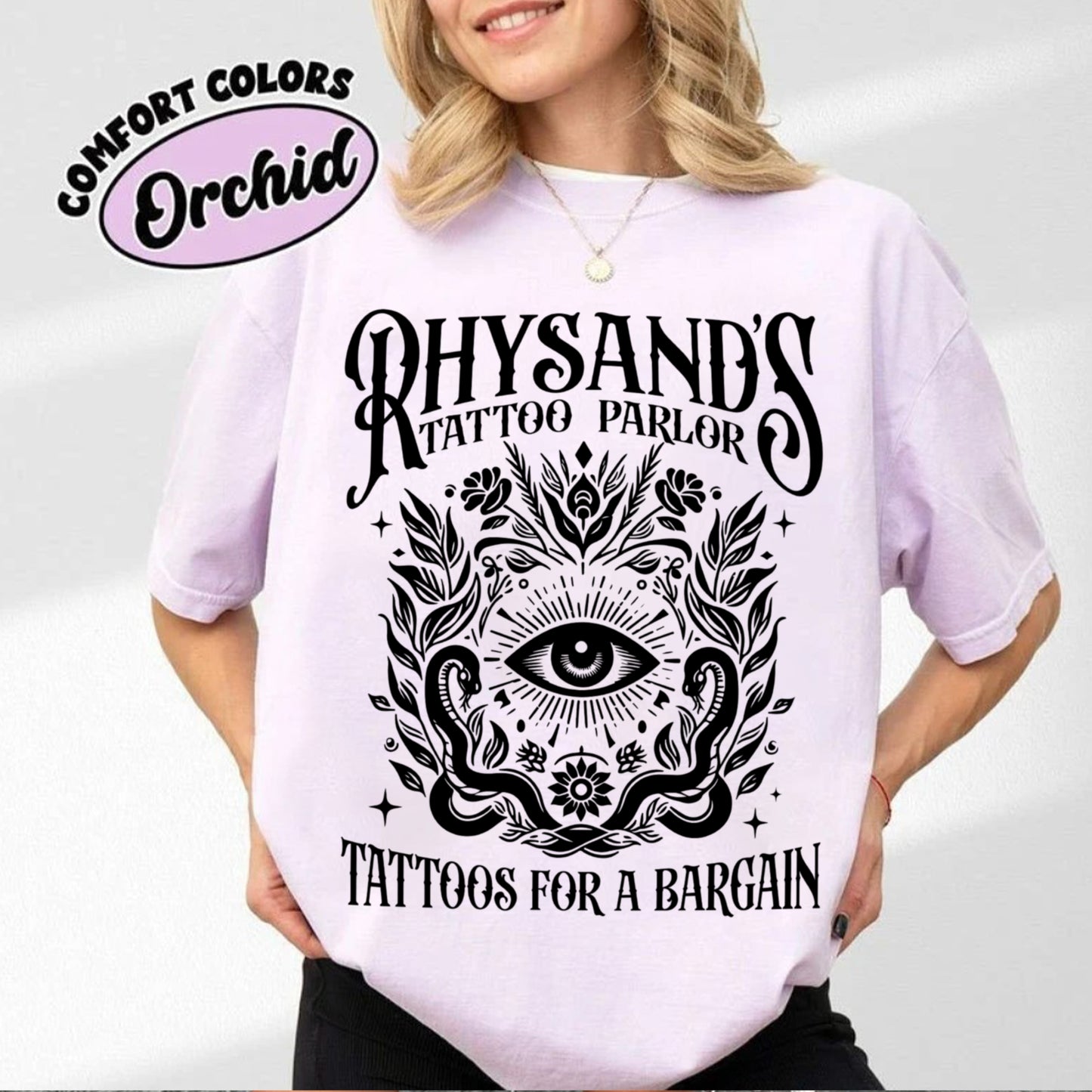 Acotar Velaris Rhysand's Tattoo Parlor Comfort Colors Shirt, Feyre And Rhysand, The Night Court Tee, Novel Series Book Lover, Bookish Gift