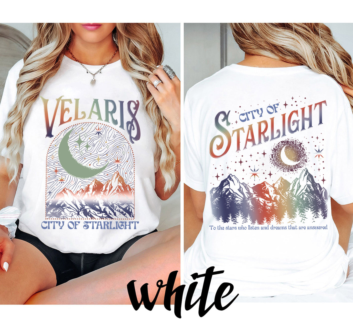 Velaris City of Starlight ACOTAR Shirt Comfort Colors, The Night Court Shirt, Bookish Gift, Court of Thorns and Roses Shirt | SJM Merch