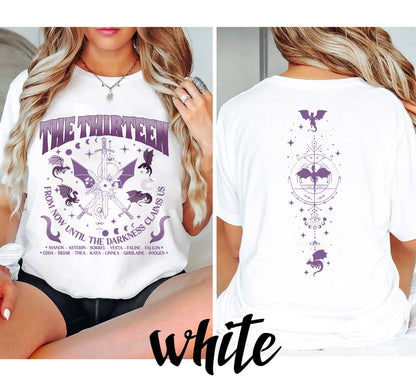 The Thirteen Throne Of Glass Shirt - 'From Now Until The Darkness Claims Us' Tee, SJM Merch, We Are The Thirteen Comfort Colors Apparel