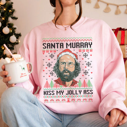 Kiss My Jolly Ass Santa Murray Shirt, Inspired by Movie Shirt, Shirt For Movie Fan, Gift For Men And Women