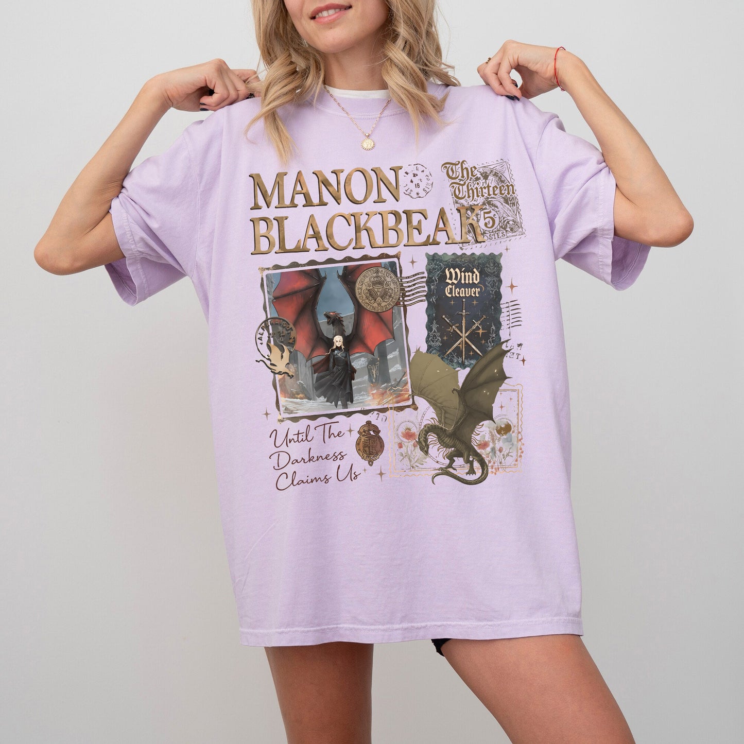 Manon Blackbeak Shirt, The Thirteen Throne Of Glass Shirt, From Now Until The Darkness Claims Us Shirt, Sjm Merch, Retro The Thirteen