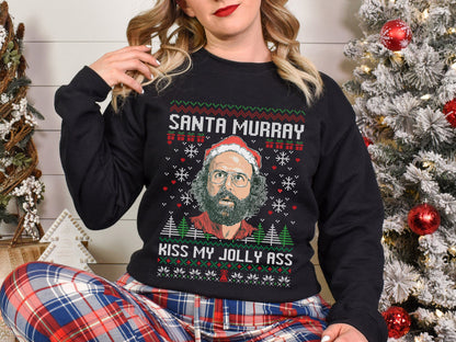 Kiss My Jolly Ass Santa Murray Shirt, Inspired by Movie Shirt, Shirt For Movie Fan, Gift For Men And Women