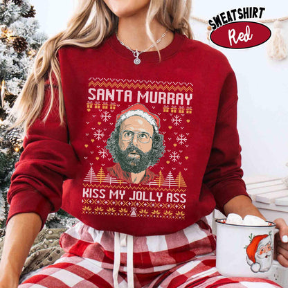 Kiss My Jolly Ass Santa Murray Shirt, Inspired by Movie Shirt, Shirt For Movie Fan, Gift For Men And Women