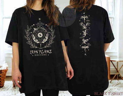 Iron Flame Comfort Color Shirt, Basgiath War College Sweatshirt, Dragon Rider, Fourth Wing Shirt, Rebecca Yoros, Violet Sorengial, Bookish.
