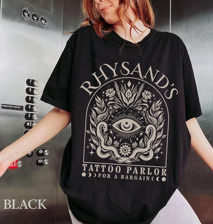 Acotar Velaris Rhysand's Tattoo Parlor Shirt, Feyre And Rhysand Tee, The Night Court Tee, Novel Series Book Lover, Bookish Gift