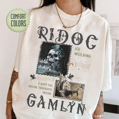 Ridoc Quest Squad Vintage Shirt, I Kept The Inside Thoughts Inside Tee, Onyx Storm Fourth Wing Shirt For Fans, Bookish Gift