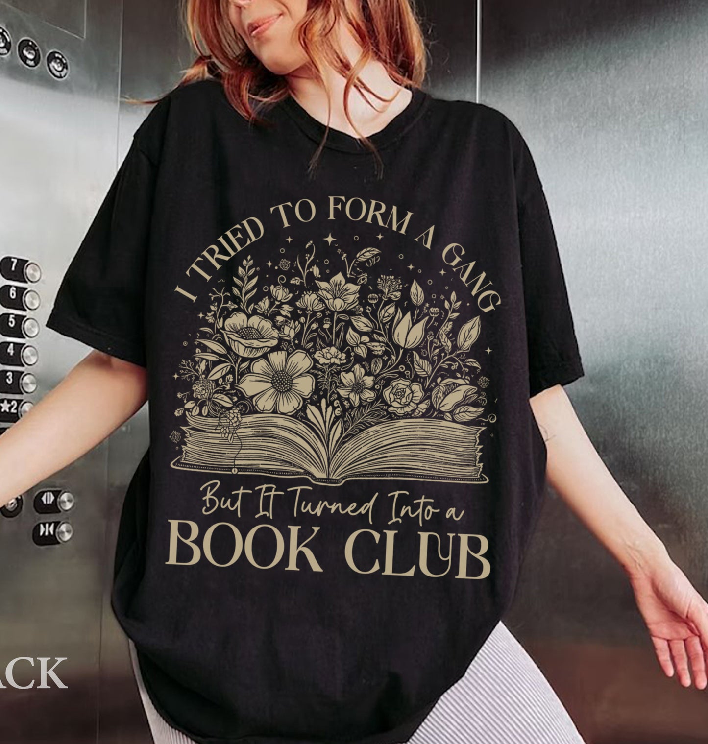 Book Club Vintage Shirt, I Tried To Form Gang But It Turned Into A Book Club, Book Lover Gift, Reading Book, Womens Book Gifts, Bookish Gift