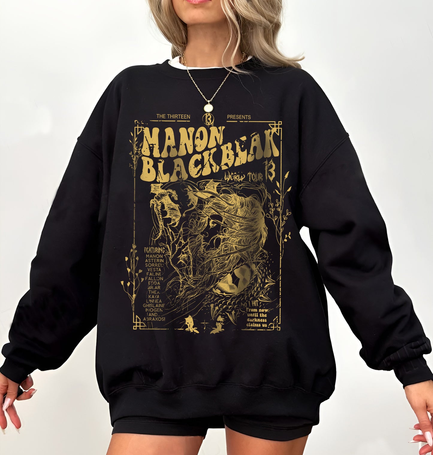 Manon Blackbeak Throne of Glass Vintage Shirt, The Thirteen Shirts, From Now Until The Darkness Claims Us Tee, ACOTAR Crescent City