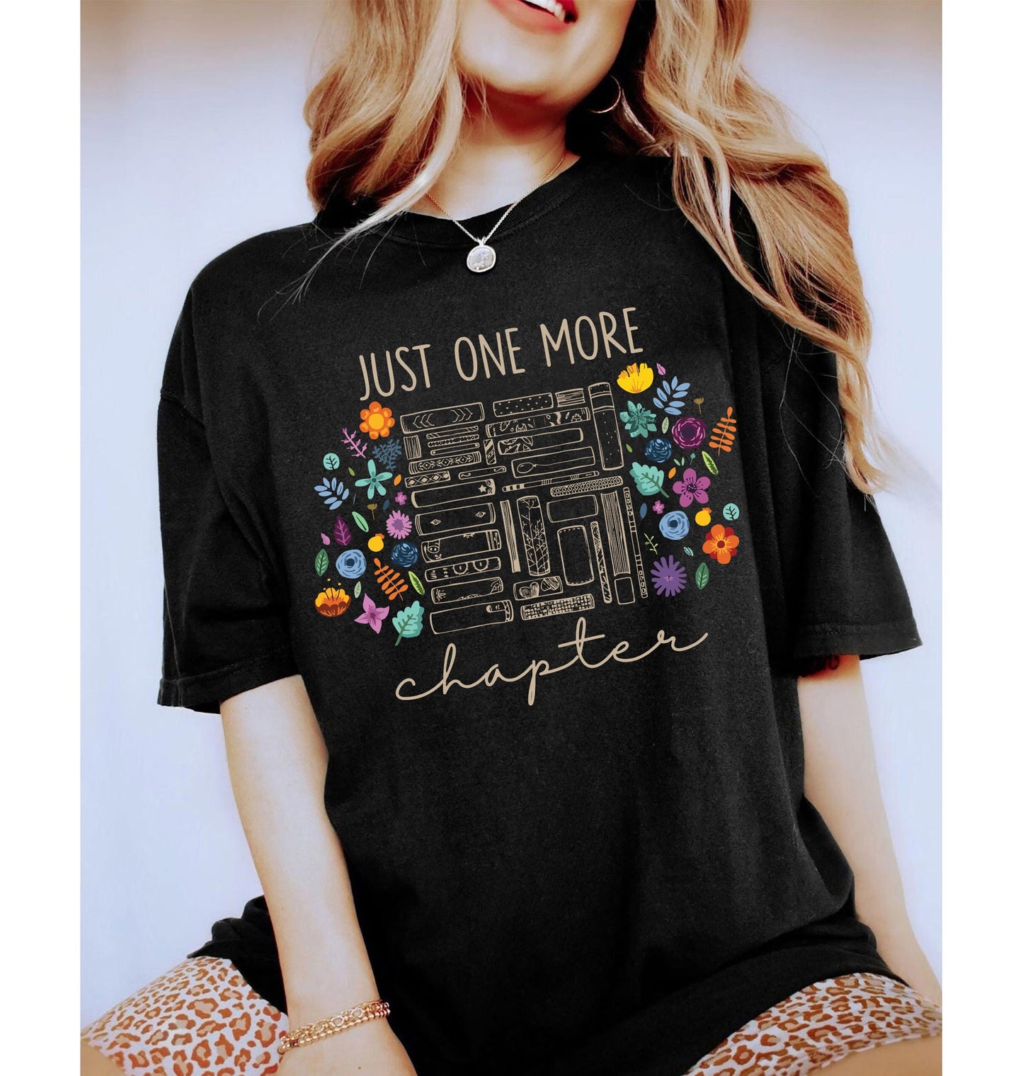 Just one more chapter t-shirt, bookish Merch, Reading t-shirt, Literature, Book Lover tshirt, Comfort Colors, Book Shirt, Librarian Shirts