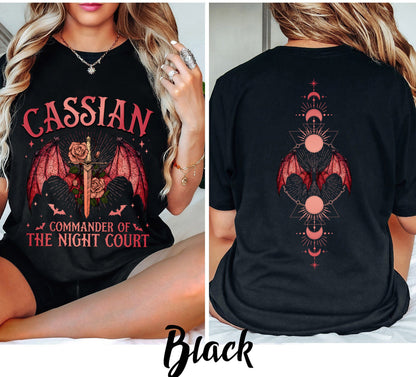 Acotar Shirt Cassian, Velaris City Of Starlight Acotar Two-sided Shirt, The Night Court Shirt, Court Of Dreams, Cassian, Booklover Shirt
