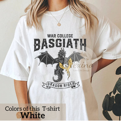 Basgiath War College Shirt, Fourth Wing Comfort colors Shirt, Dragon Rider Shirt, Rebecca Yoros, Fourth Wing, Violet Sorrengail