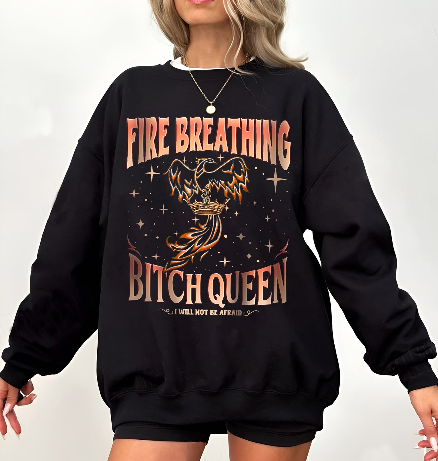 Fireheart Queen Aelin Comfort Colors Shirt, Throne Of Glass Fan T Shirt, Kingsflame The Thirteen,She Will Not Be Afraid, Book Lover Tog Gift