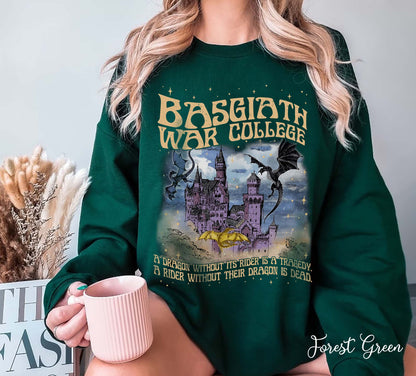 Vintage Basgiath War College Vintage Shirt, Fourth Wing Sweatshirt, Dragon Rider Shirt, Violet Sorrengail, Xaden Riorson