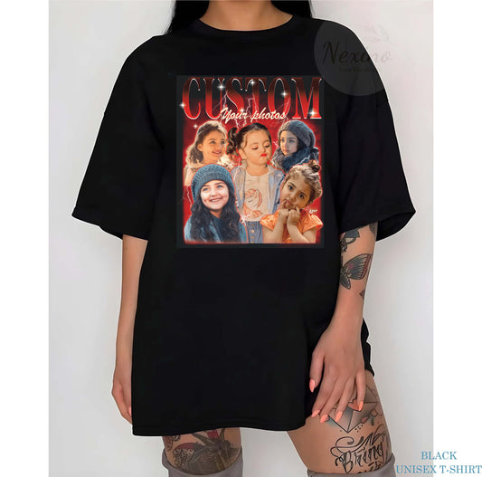 Retro Baby Bootleg Custom Shirt, Retro Custom Bootleg Rap Tee, Custom Bootleg, Custom Your Photo, Insert Your Design, Vintage Graphic 90s Tshirt