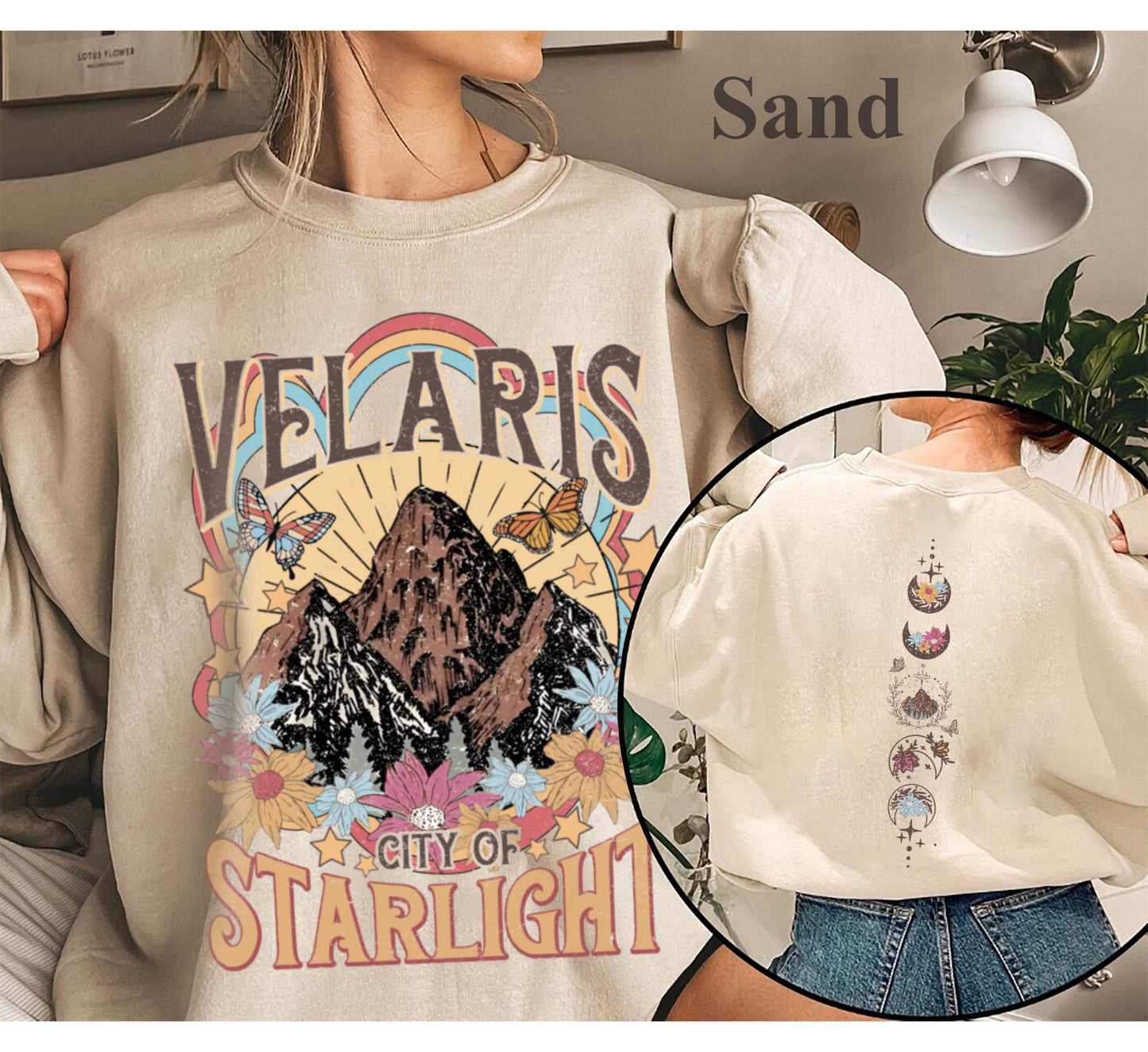 Velaris City Of Starlight ACOTAR Two-Sided Sweatshirt, The Night Court Shirt, Court of Dreams, Rhysand, Cassian, Sarah J Maas, Booklover Tee