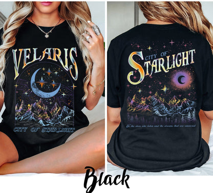 Velaris City Of Starlight ACOTAR Two-Sided Sweatshirt, The Night Court Shirt, Court of Dreams, Rhysand, Cassian, Sarah J Maas, Booklover Tee