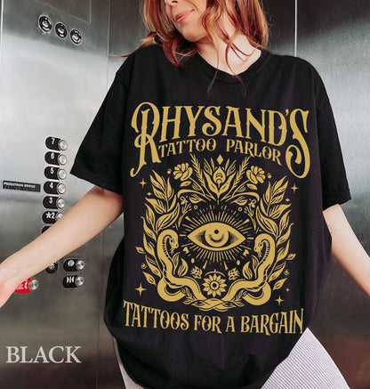 Acotar Velaris Rhysand's Tattoo Parlor Comfort Colors Shirt, Feyre And Rhysand, The Night Court Tee, Novel Series Book Lover, Bookish Gift