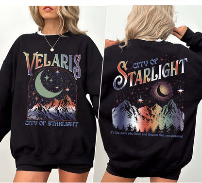 Velaris City of Starlight ACOTAR Shirt Comfort Colors, The Night Court Shirt, Bookish Gift, Court of Thorns and Roses Shirt | SJM Merch