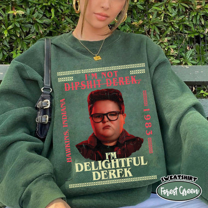 Delightful Derek shirt, Dipshit Derrek shirt, Christmas Shirt, Comfort Color Movie Shirt, Gift For Movie Fan, Trending Shirt