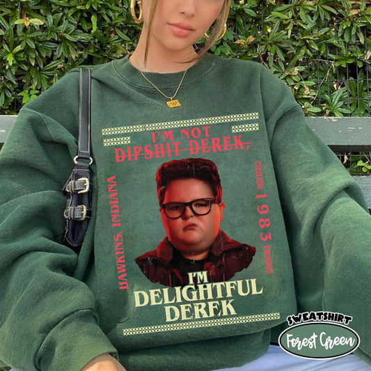 Delightful Derek shirt, Dipshit Derrek shirt, Christmas Shirt, Comfort Color Movie Shirt, Gift For Movie Fan, Trending Shirt