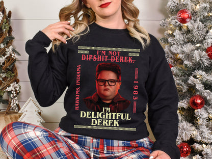 Delightful Derek shirt, Dipshit Derrek shirt, Christmas Shirt, Comfort Color Movie Shirt, Gift For Movie Fan, Trending Shirt