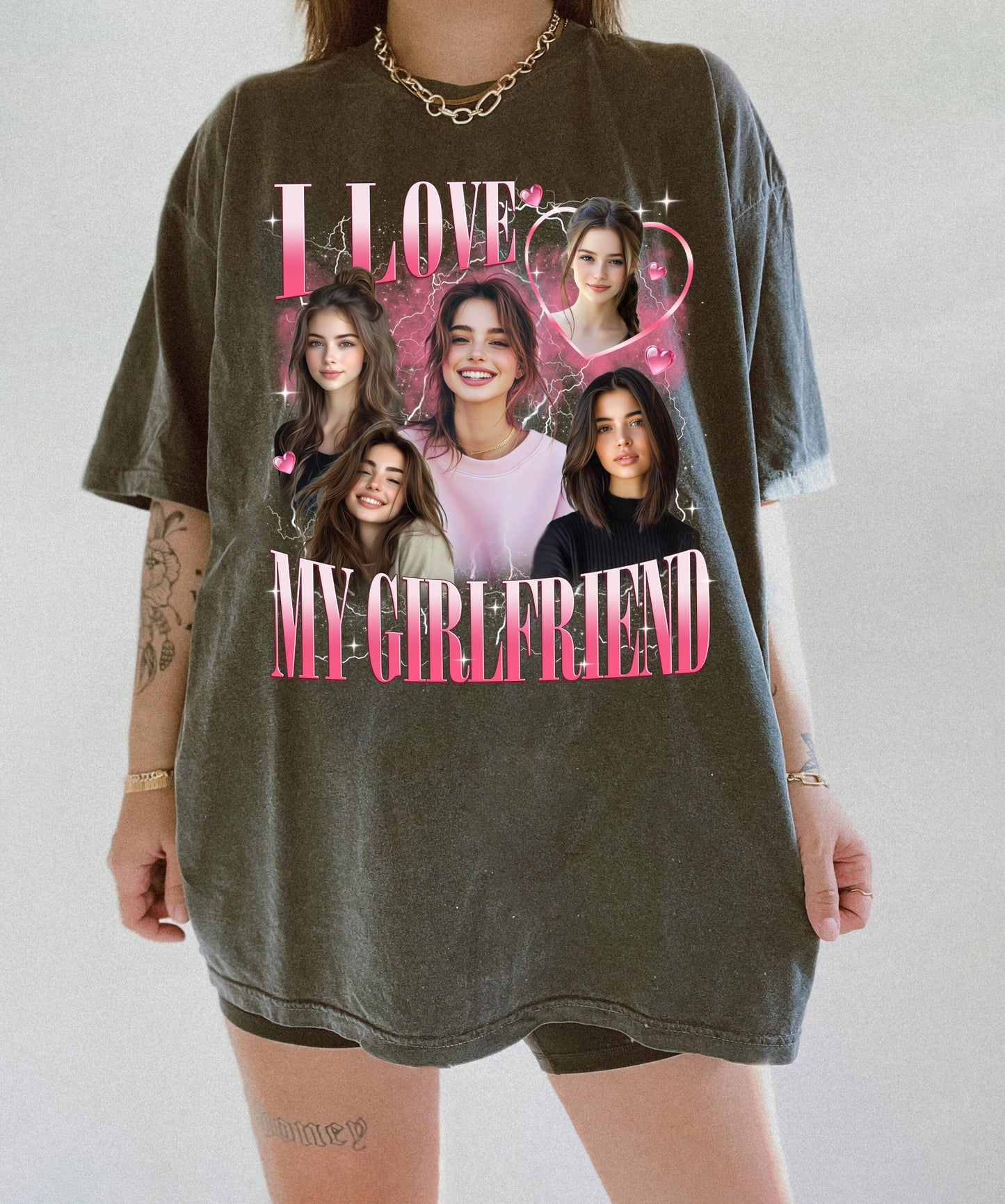 Custom Girlfriend Shirt, Boyfriend Comfort Colors Shirt, Face Shirt, Bachelorette Surprise, Personalized Birthday Bootleg Gift, Group Shirt