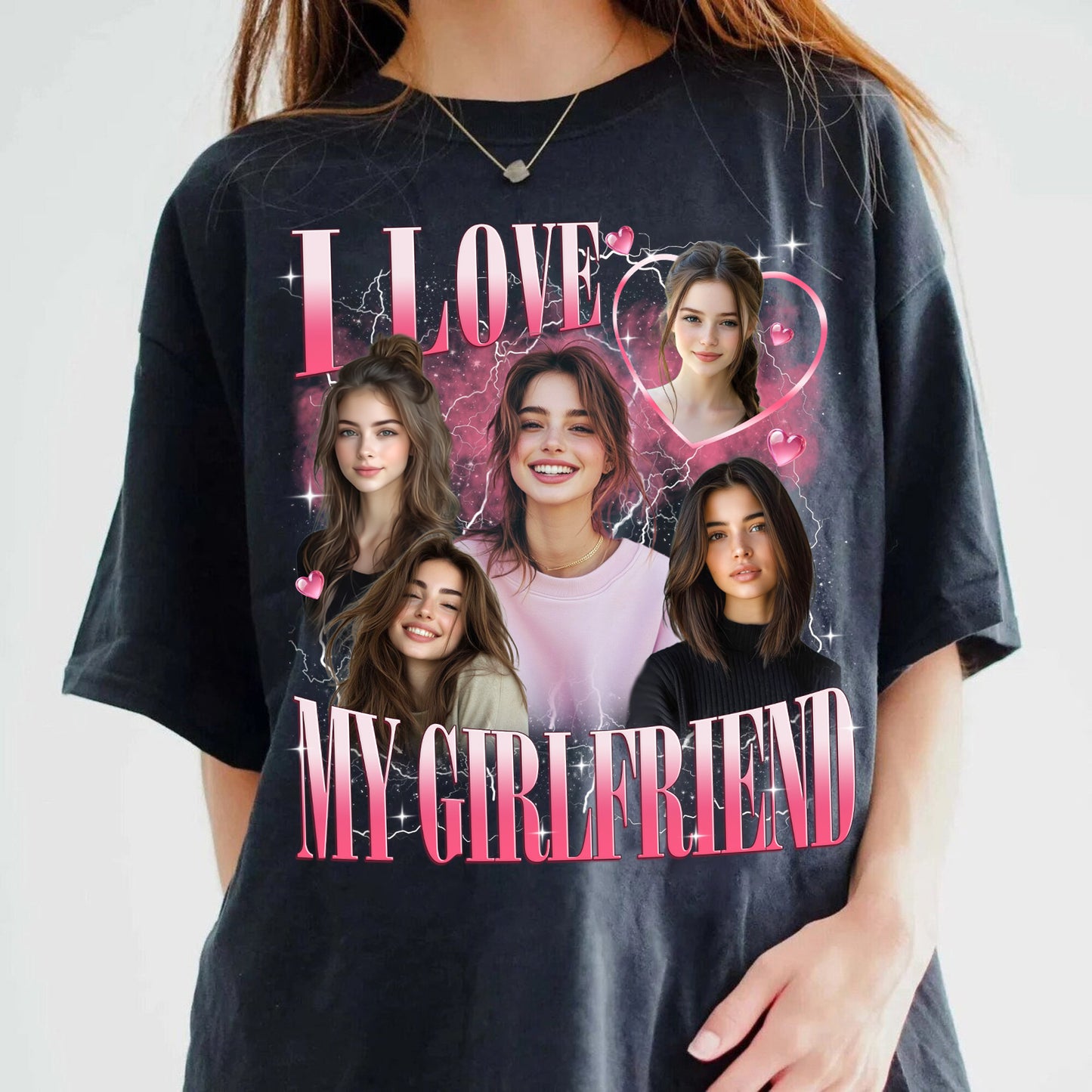 Custom Girlfriend Shirt, Boyfriend Comfort Colors Shirt, Face Shirt, Bachelorette Surprise, Personalized Birthday Bootleg Gift, Group Shirt
