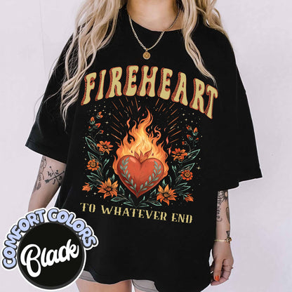 Vintage Fire-heart Shirt, To Whatever End T-shirt, SJM quotes, Throne of Glass T-shirt, SJM Tee, You do not yield t-shirt
