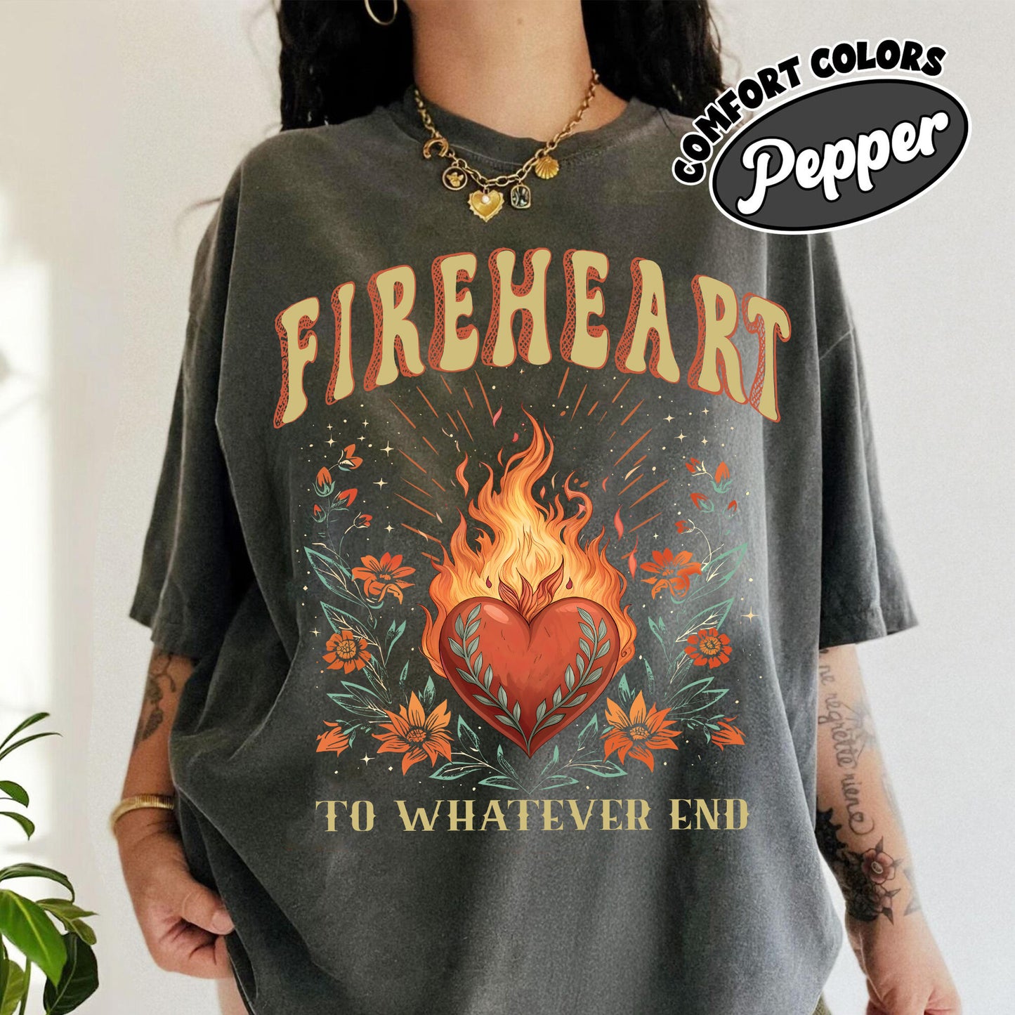 Vintage Fire-heart Shirt, To Whatever End T-shirt, SJM quotes, Throne of Glass T-shirt, SJM Tee, You do not yield t-shirt