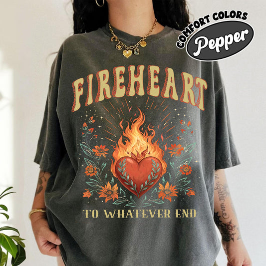 Vintage Fire-heart Shirt, To Whatever End T-shirt, SJM quotes, Throne of Glass T-shirt, SJM Tee, You do not yield t-shirt
