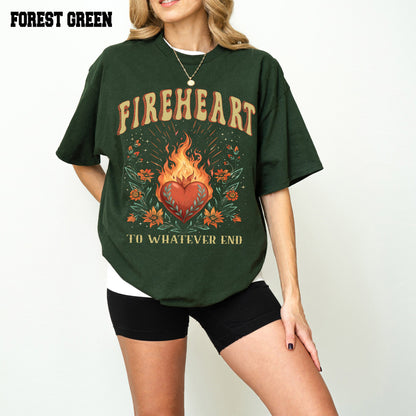 Vintage Fire-heart Shirt, To Whatever End T-shirt, SJM quotes, Throne of Glass T-shirt, SJM Tee, You do not yield t-shirt