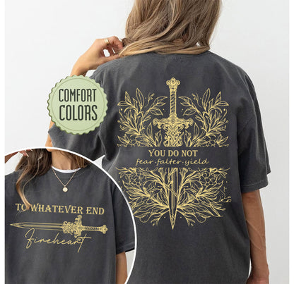 You Do Not Yield TOG Inspired Tee - Comfort Colors Unisex Shirt - Bookish Gift for Women - Booktok Shirt - Fantasy Reading Gift - Book Lover