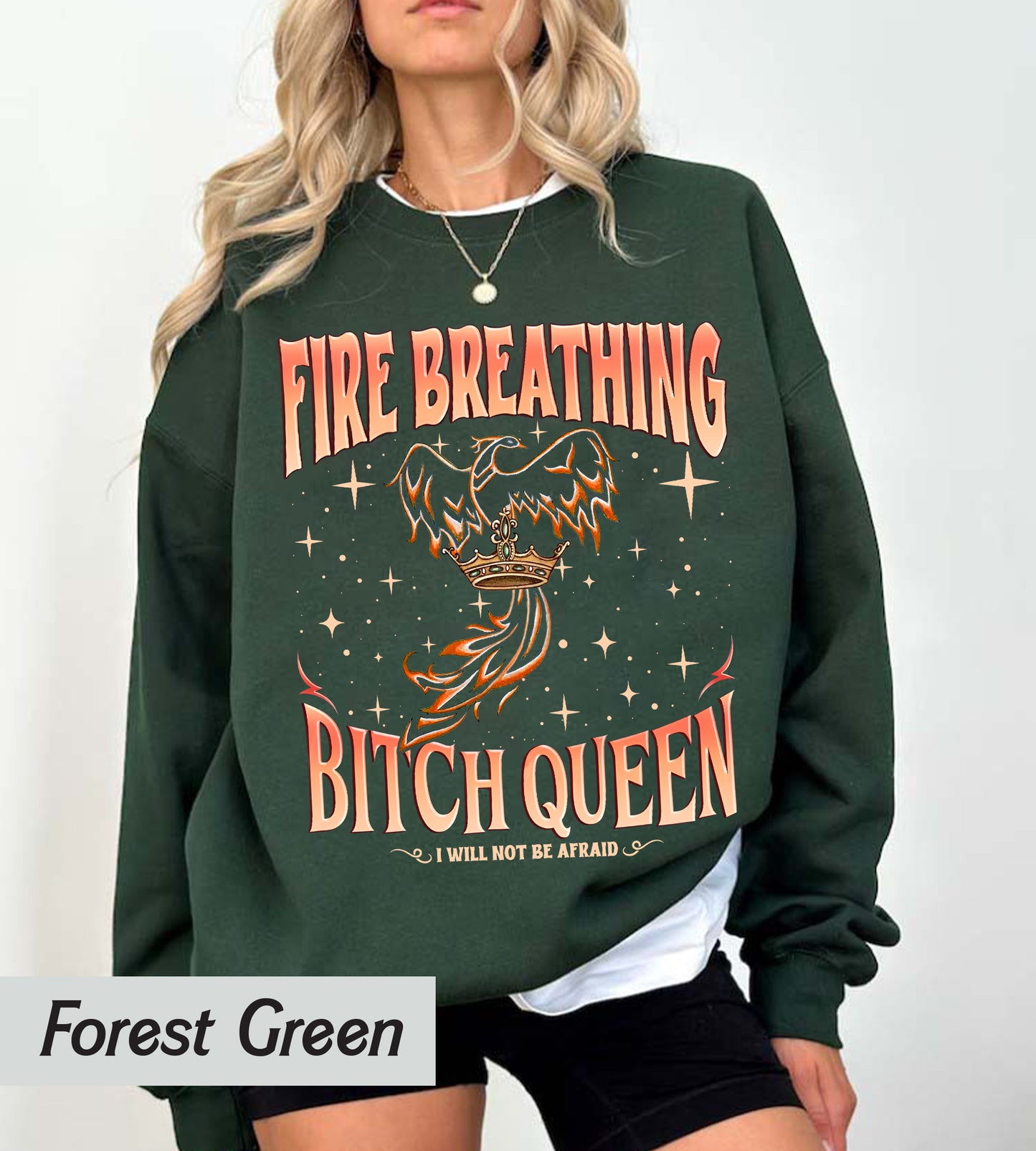 Fireheart Queen Aelin Comfort Colors Shirt, Throne Of Glass Fan T Shirt, Kingsflame The Thirteen,She Will Not Be Afraid, Book Lover Tog Gift