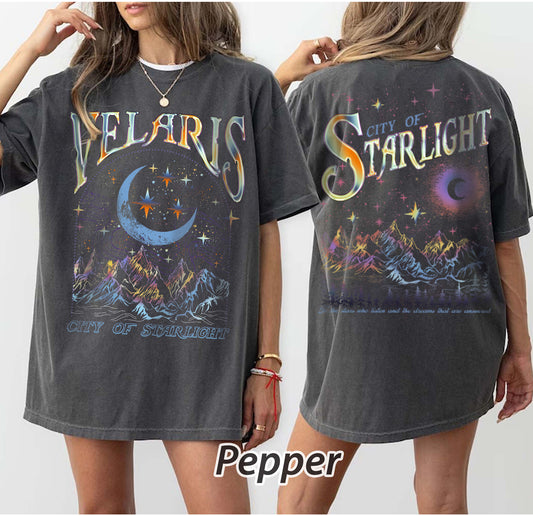 Velaris City Of Starlight ACOTAR Two-Sided Sweatshirt, The Night Court Shirt, Court of Dreams, Rhysand, Cassian, Sarah J Maas, Booklover Tee